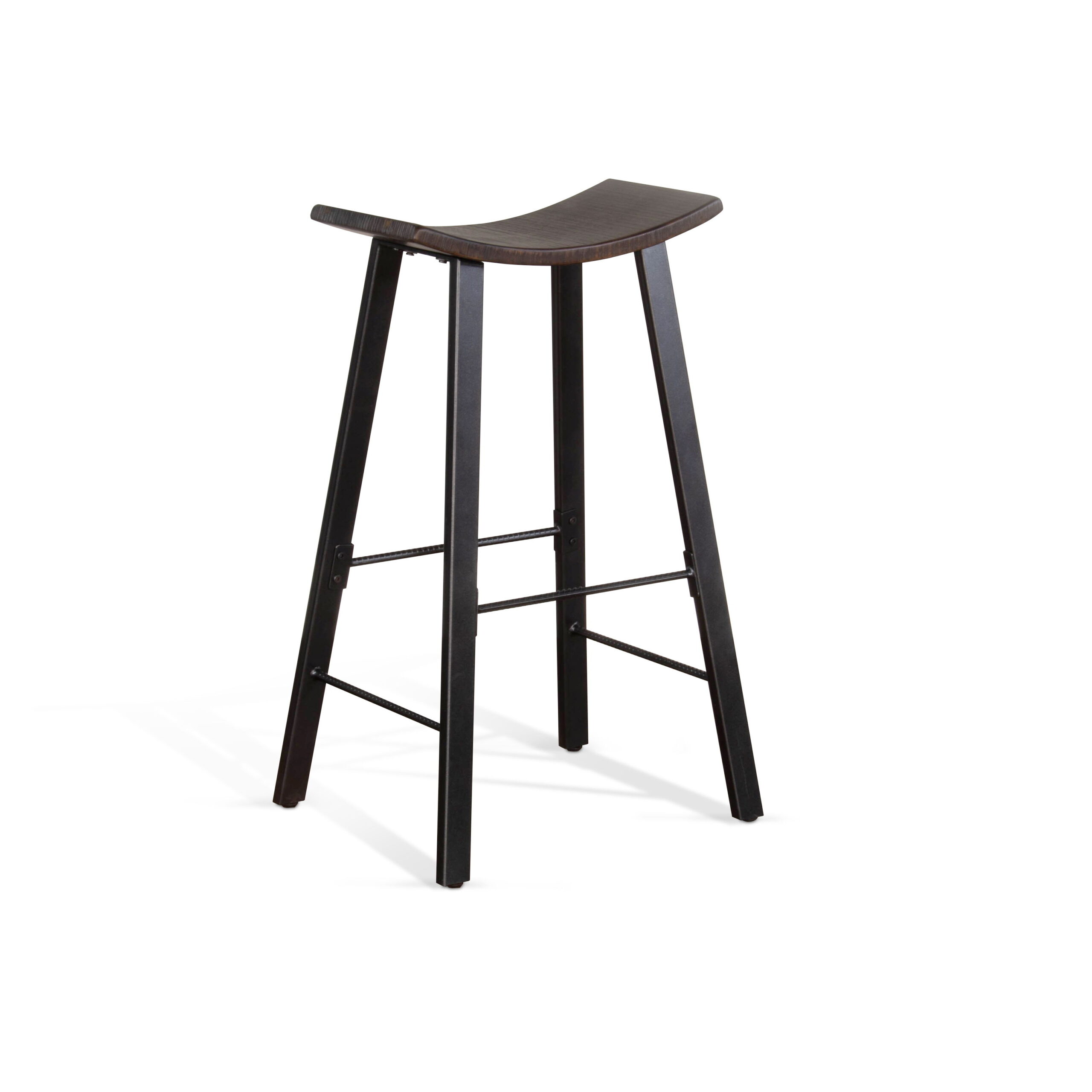 300b084b623156bff1543d6dd0bc447e Homestead - Saddle Seat Metal Barstool (Set of 2) - Tobacco Leaf - Image 1