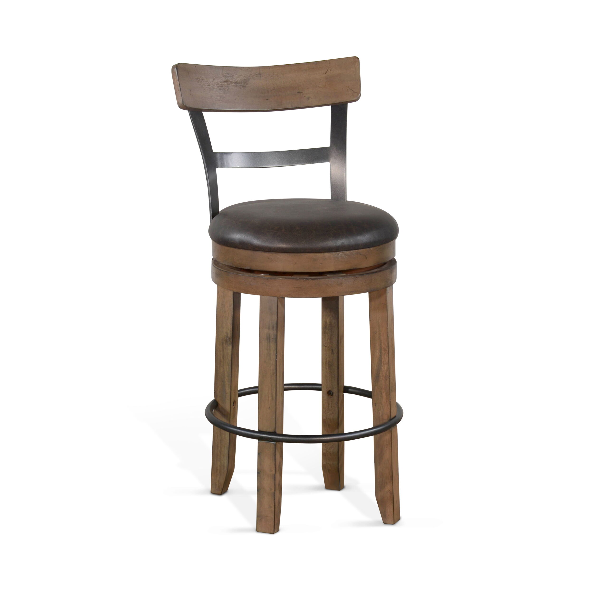 d75ba15173b136509e91418480348613 Doe Valley - Bar Swivel Barstool, Cushion Seat (Set of 2) - Buckskin - Image 1