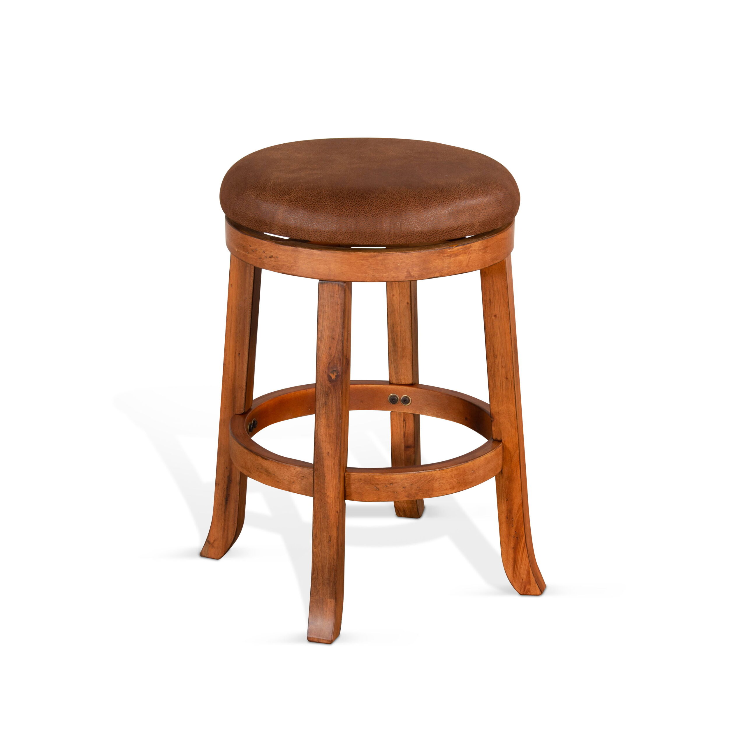 Sedona - Counter Swivel Stool, Cushion Seat (Set of 2) - Rustic Oak