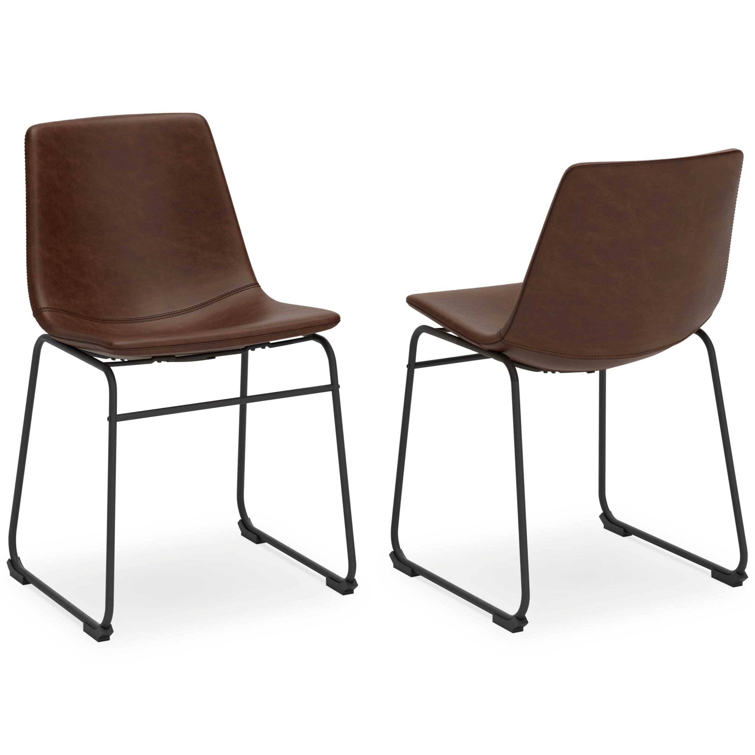 Centiar - Dining UPH Side Chair (Set of 2) - Brown / Black