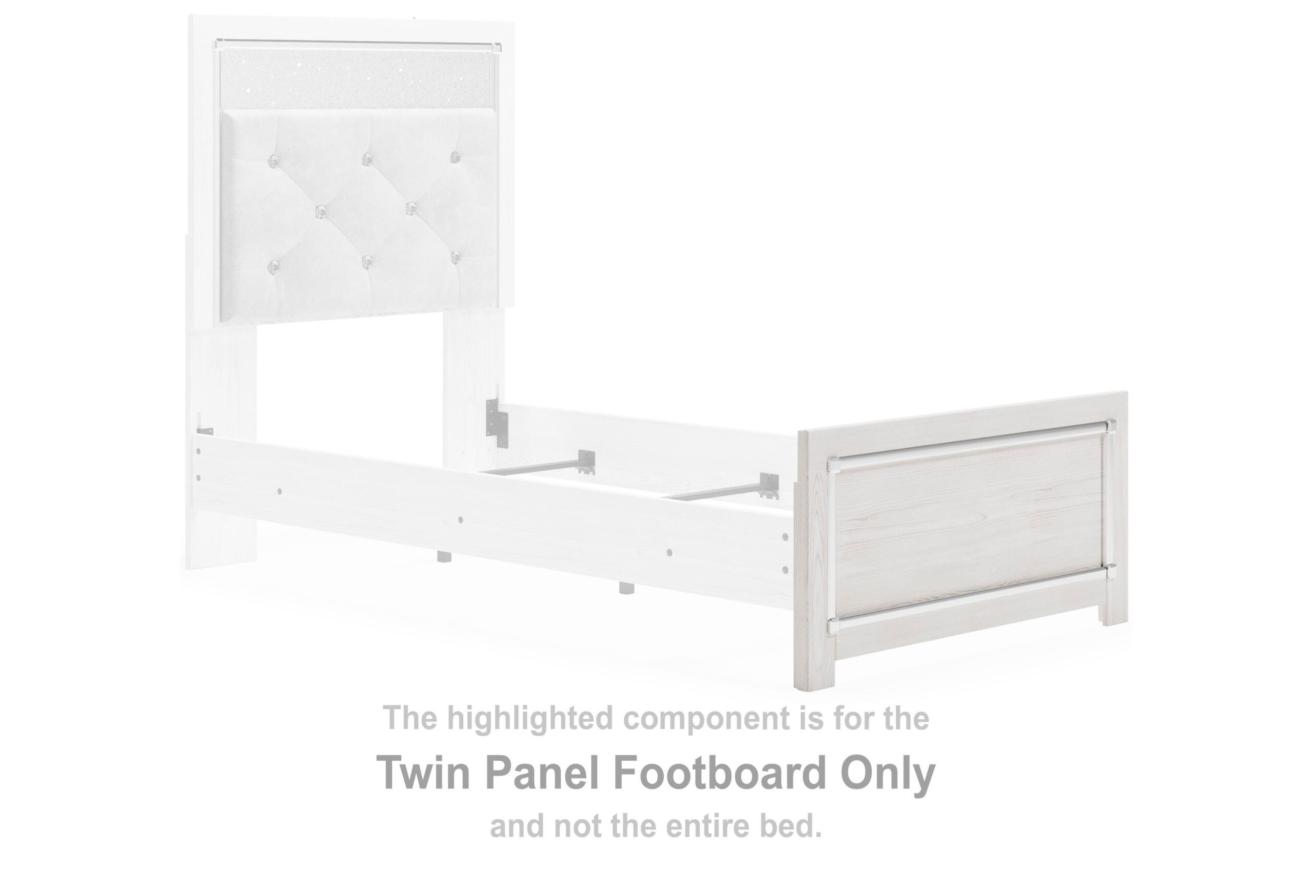 Altyra - Twin Panel Footboard - White