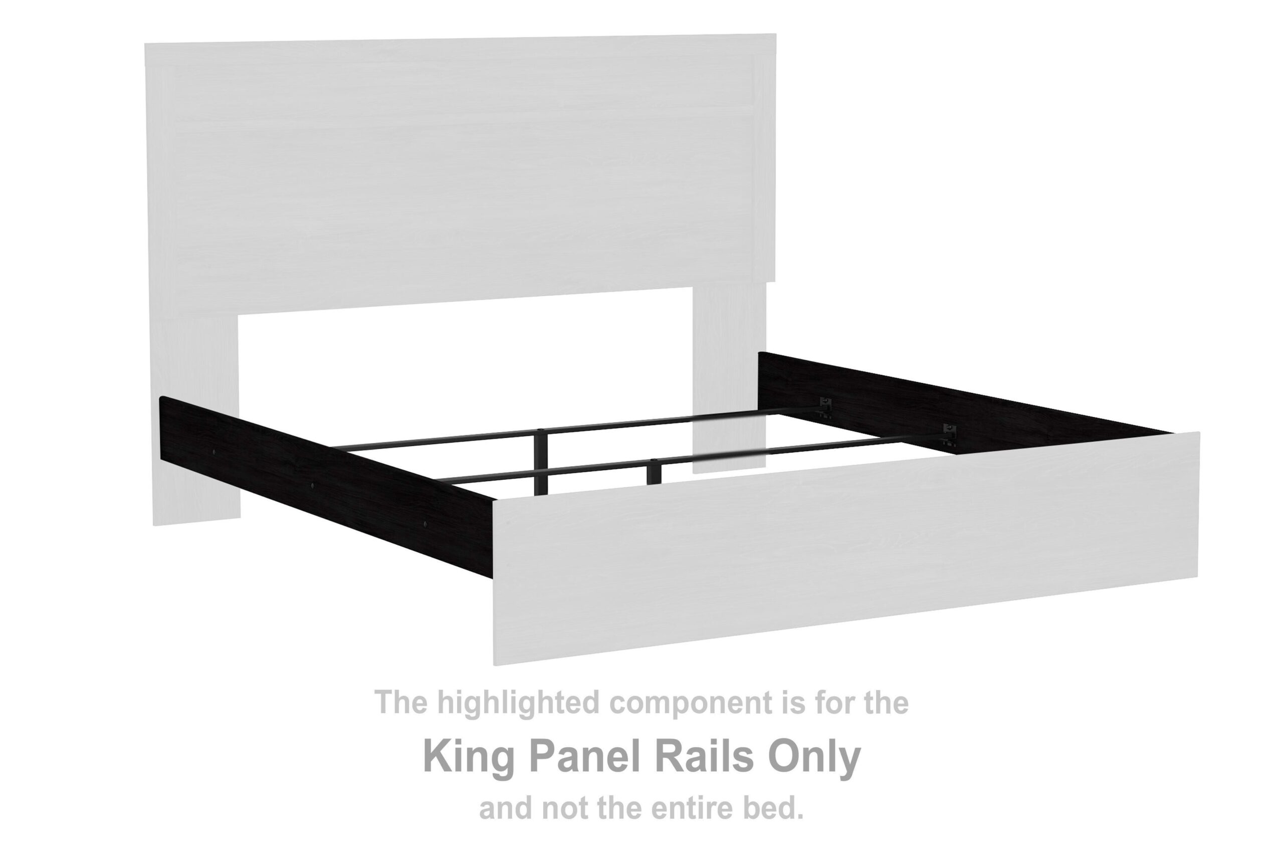 Belachime - King Panel Rails - Charcoal