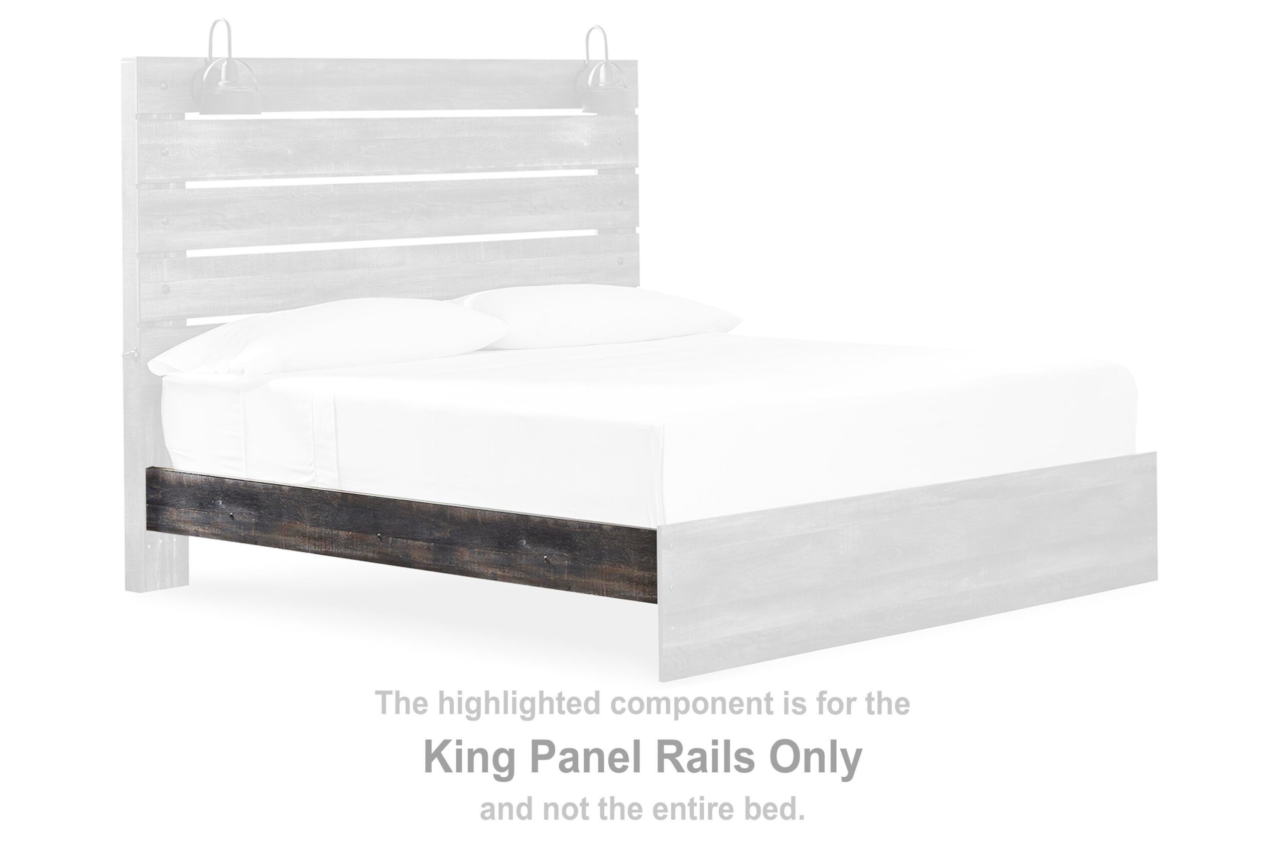 Drystan - King Panel Rails - Brown / Beige