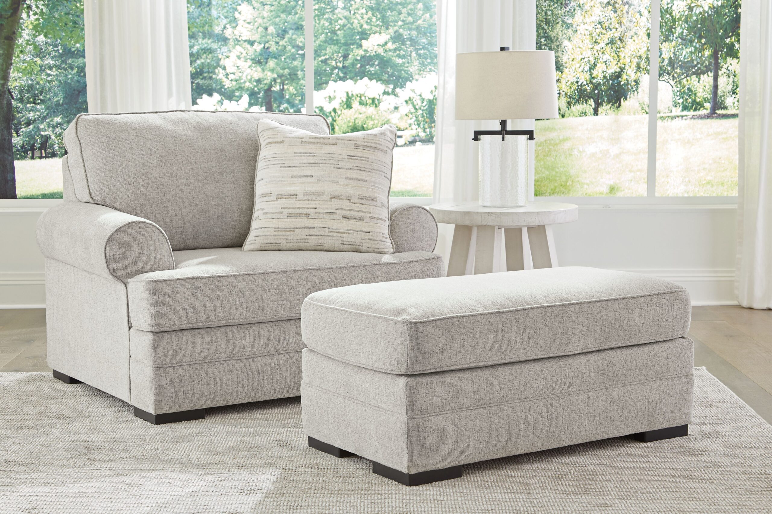 Eastonbridge - 2 Pc. - Chair And A Half, Ottoman - Shadow