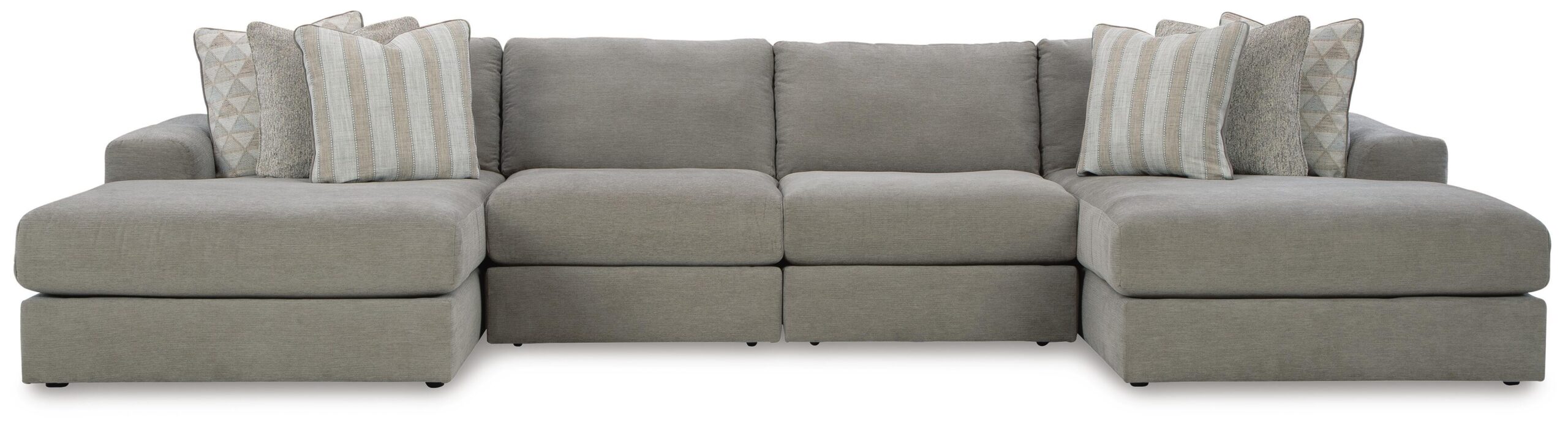 Avaliyah - 4-Piece Double Chaise Sectional - Ash